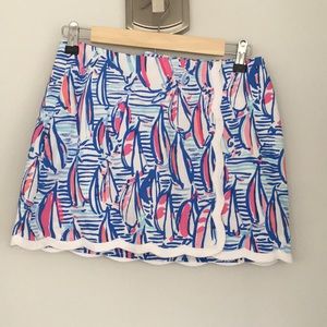 Lilly Pulitzer sailboat skort